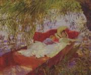 John Singer Sargent Two Women Asleep in a Punt under the Willows Germany oil painting reproduction